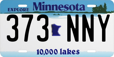 MN license plate 373NNY