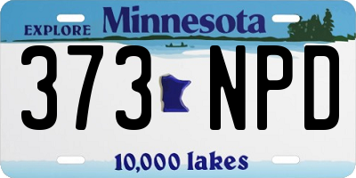 MN license plate 373NPD