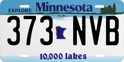 MN license plate 373NVB