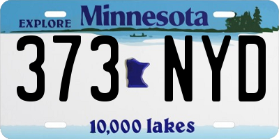 MN license plate 373NYD