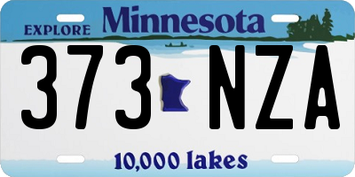 MN license plate 373NZA