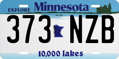 MN license plate 373NZB