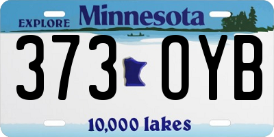 MN license plate 373OYB