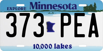 MN license plate 373PEA