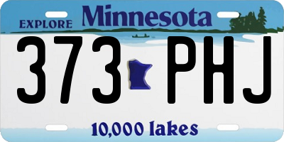 MN license plate 373PHJ