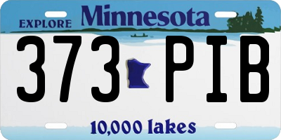 MN license plate 373PIB