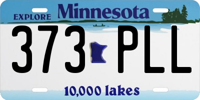 MN license plate 373PLL