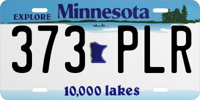MN license plate 373PLR