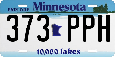 MN license plate 373PPH