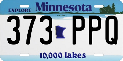 MN license plate 373PPQ