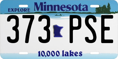 MN license plate 373PSE