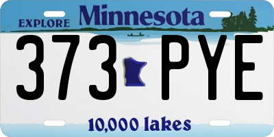 MN license plate 373PYE