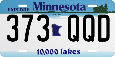 MN license plate 373QQD