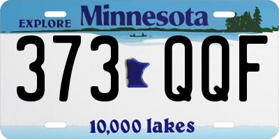 MN license plate 373QQF