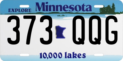 MN license plate 373QQG