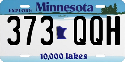 MN license plate 373QQH