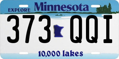 MN license plate 373QQI