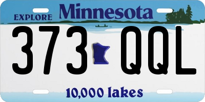 MN license plate 373QQL