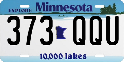 MN license plate 373QQU