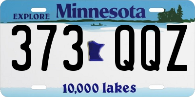 MN license plate 373QQZ