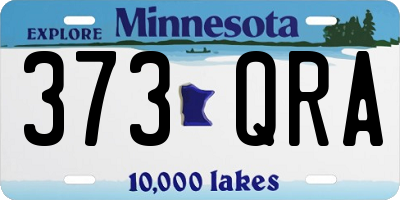 MN license plate 373QRA