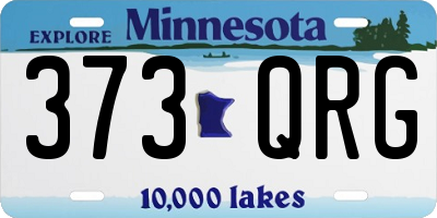 MN license plate 373QRG