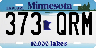 MN license plate 373QRM