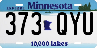 MN license plate 373QYU