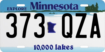 MN license plate 373QZA