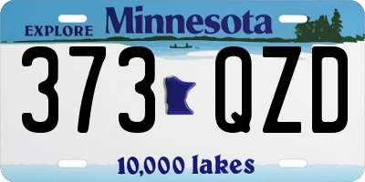 MN license plate 373QZD