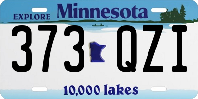 MN license plate 373QZI