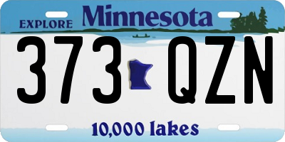 MN license plate 373QZN