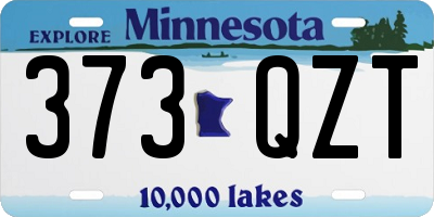 MN license plate 373QZT