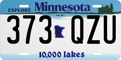MN license plate 373QZU