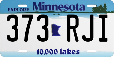 MN license plate 373RJI