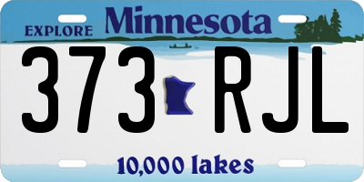 MN license plate 373RJL