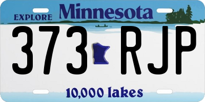 MN license plate 373RJP