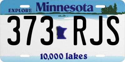 MN license plate 373RJS