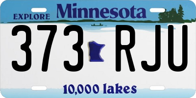 MN license plate 373RJU
