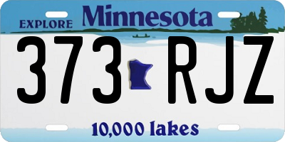 MN license plate 373RJZ