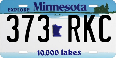 MN license plate 373RKC