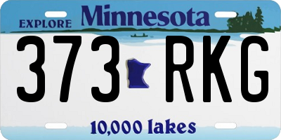 MN license plate 373RKG