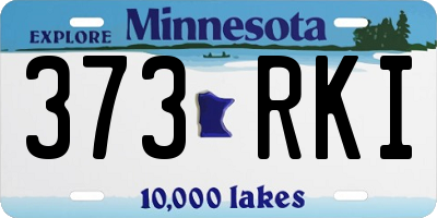 MN license plate 373RKI