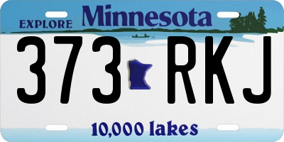 MN license plate 373RKJ