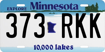 MN license plate 373RKK