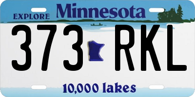 MN license plate 373RKL