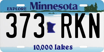 MN license plate 373RKN