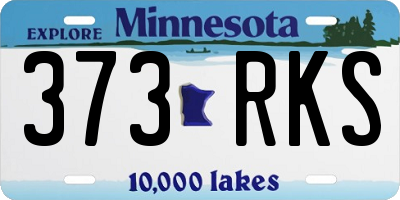 MN license plate 373RKS