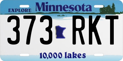 MN license plate 373RKT