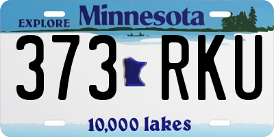 MN license plate 373RKU